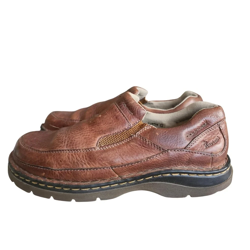 Dr. Martens 11198 Slip On Loafer Mens Size 10 Brown Leather AirWair Lug Sole